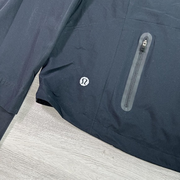 Lululemon Jacket Mens XL Black Full Zip Windbreaker Reflective Running Cycling - Picture 4 of 16